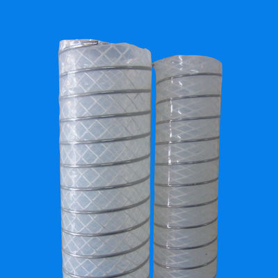 Silicone Tube 304 Stainless Steel Wire Braid Reinforced Translucent Silicone Tubing