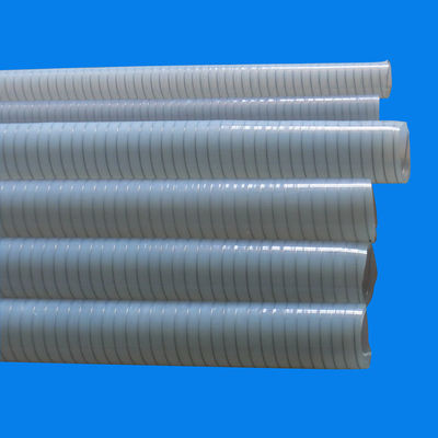 Silicone Tube 304 Stainless Steel Wire Braid Reinforced Translucent Silicone Tubing